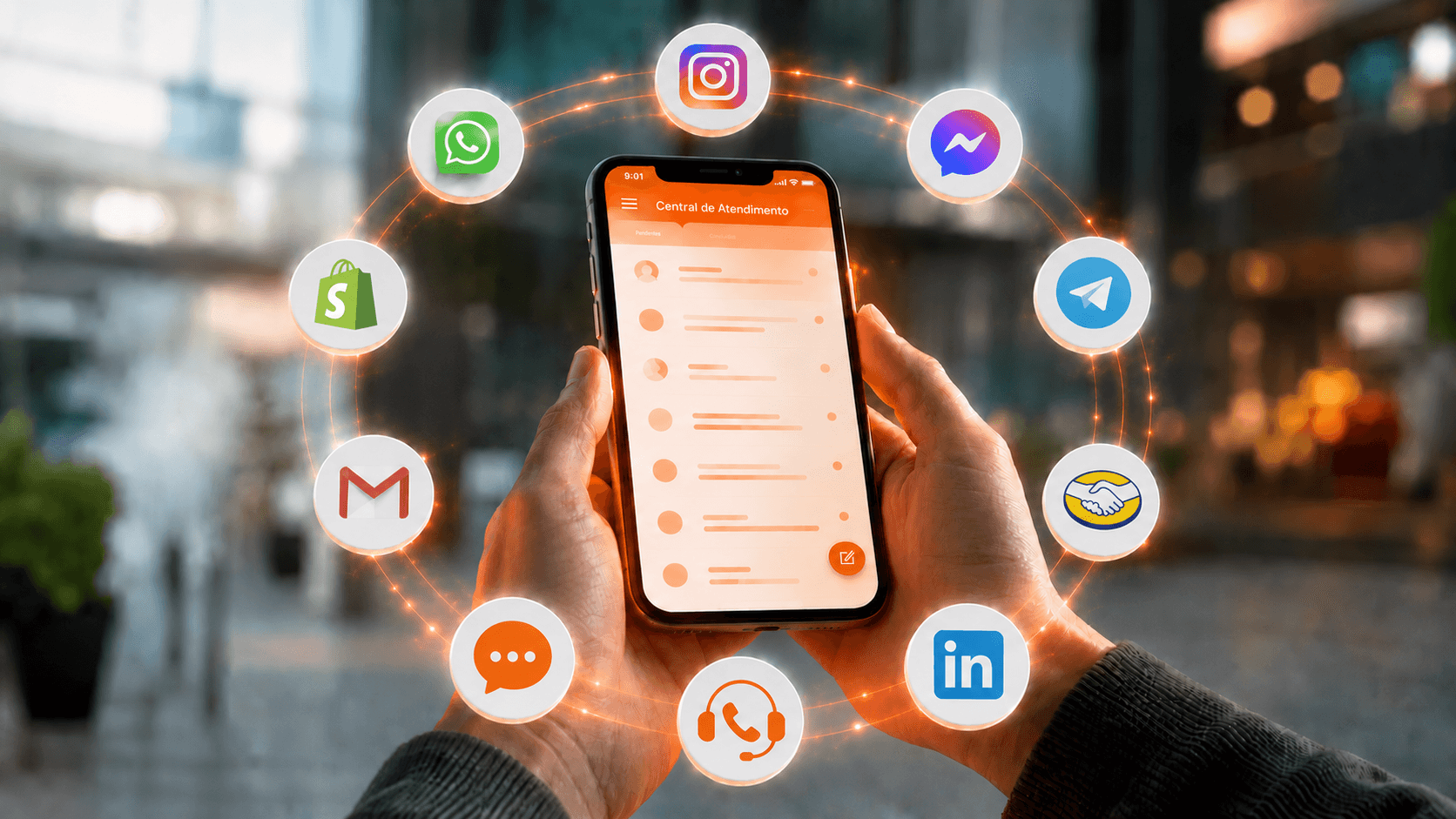 Omnichannel real: Todos os seus canais em uma única caixa de entrada.
